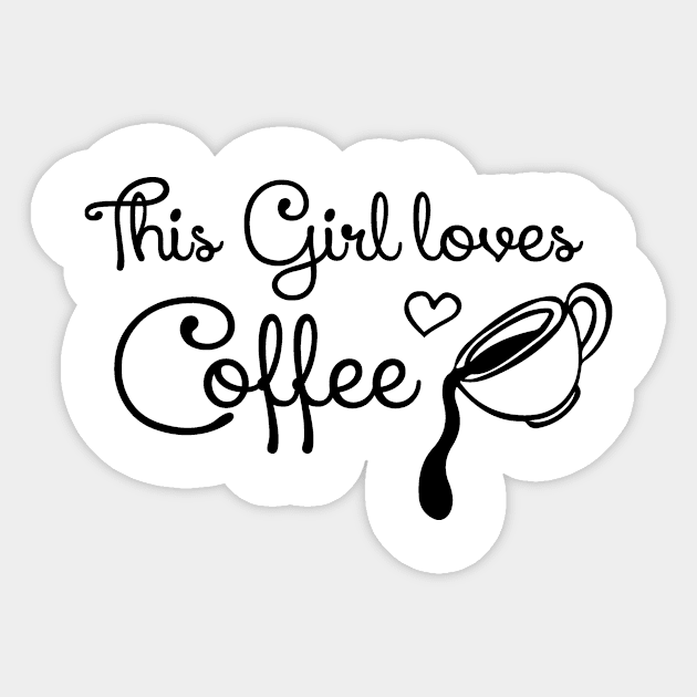 This girl loves coffee Sticker by nektarinchen